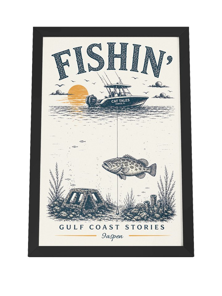 9aspen | Fishin’ Framed Poster product image (2)