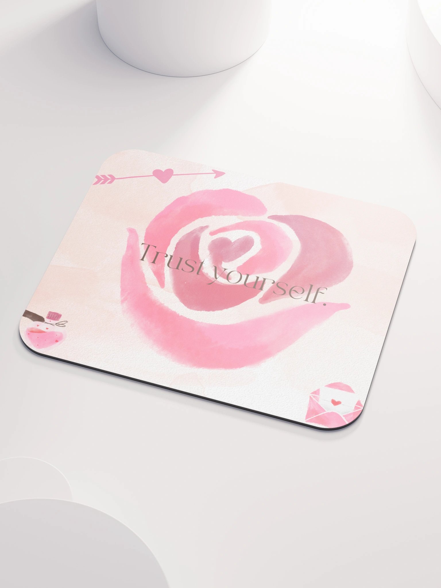 Trust Yourself Rose Mouse Pad product image (3)