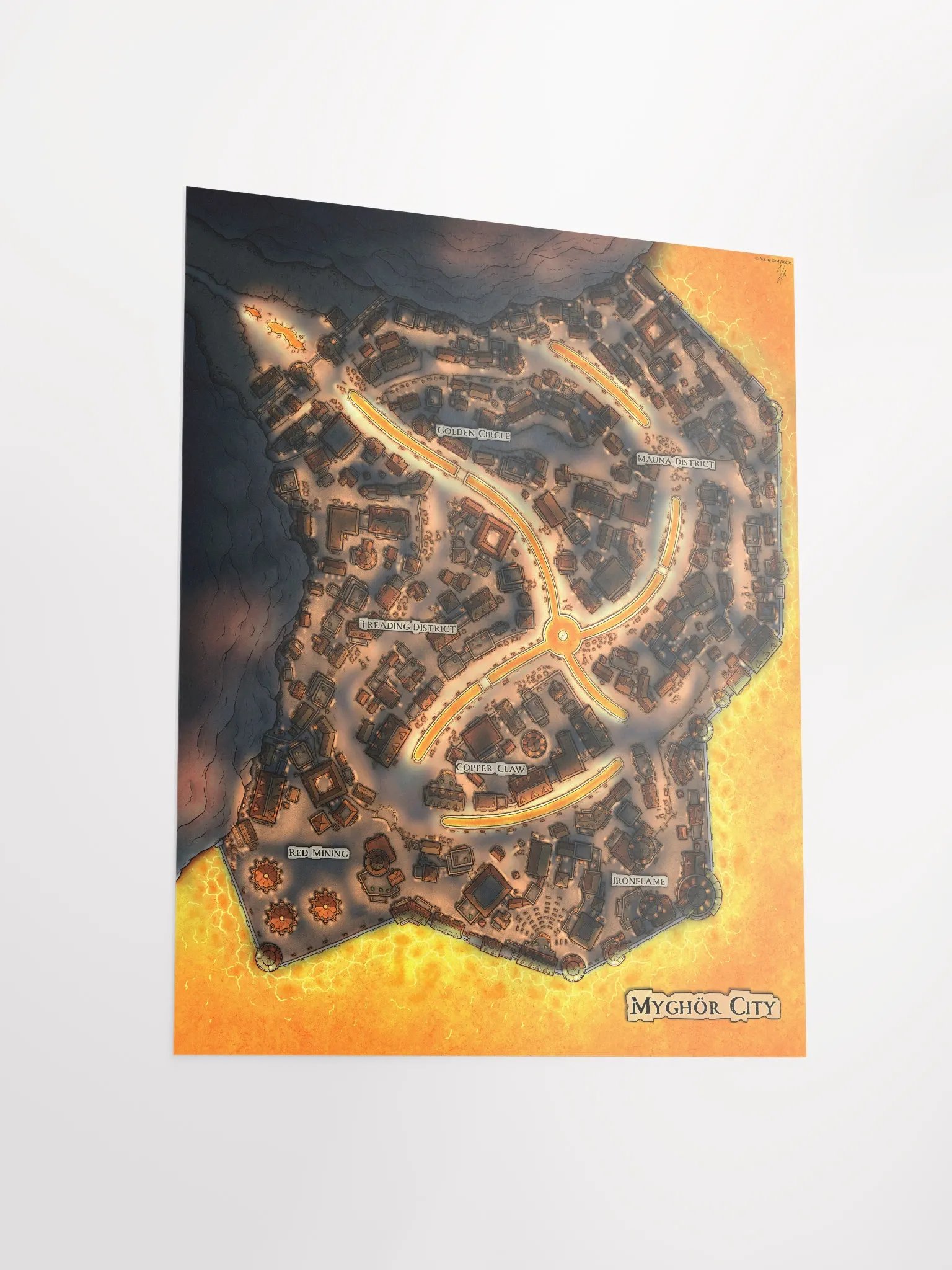 NIGHT MYGHÖR CITY POSTER 16'' X 20'' product image (3)