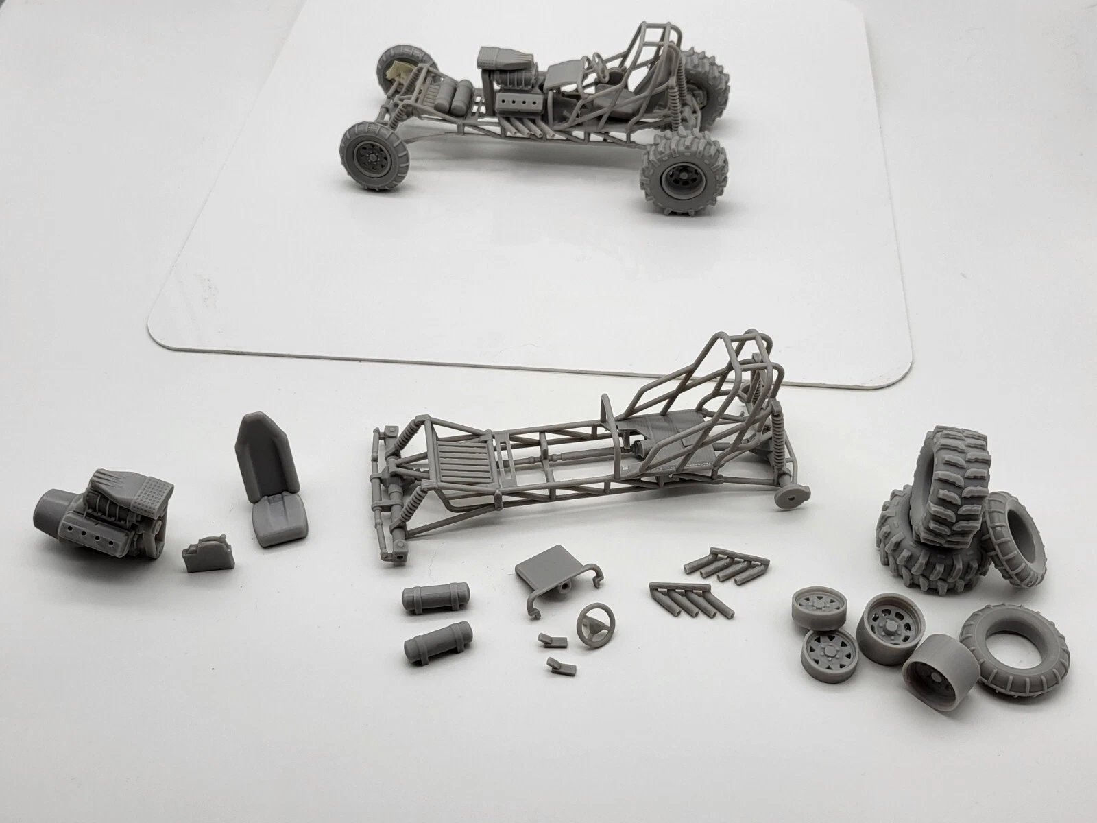 Mud Dragster 4x4 Fully Detailed 1/25 Scale Model Kit product image (10)