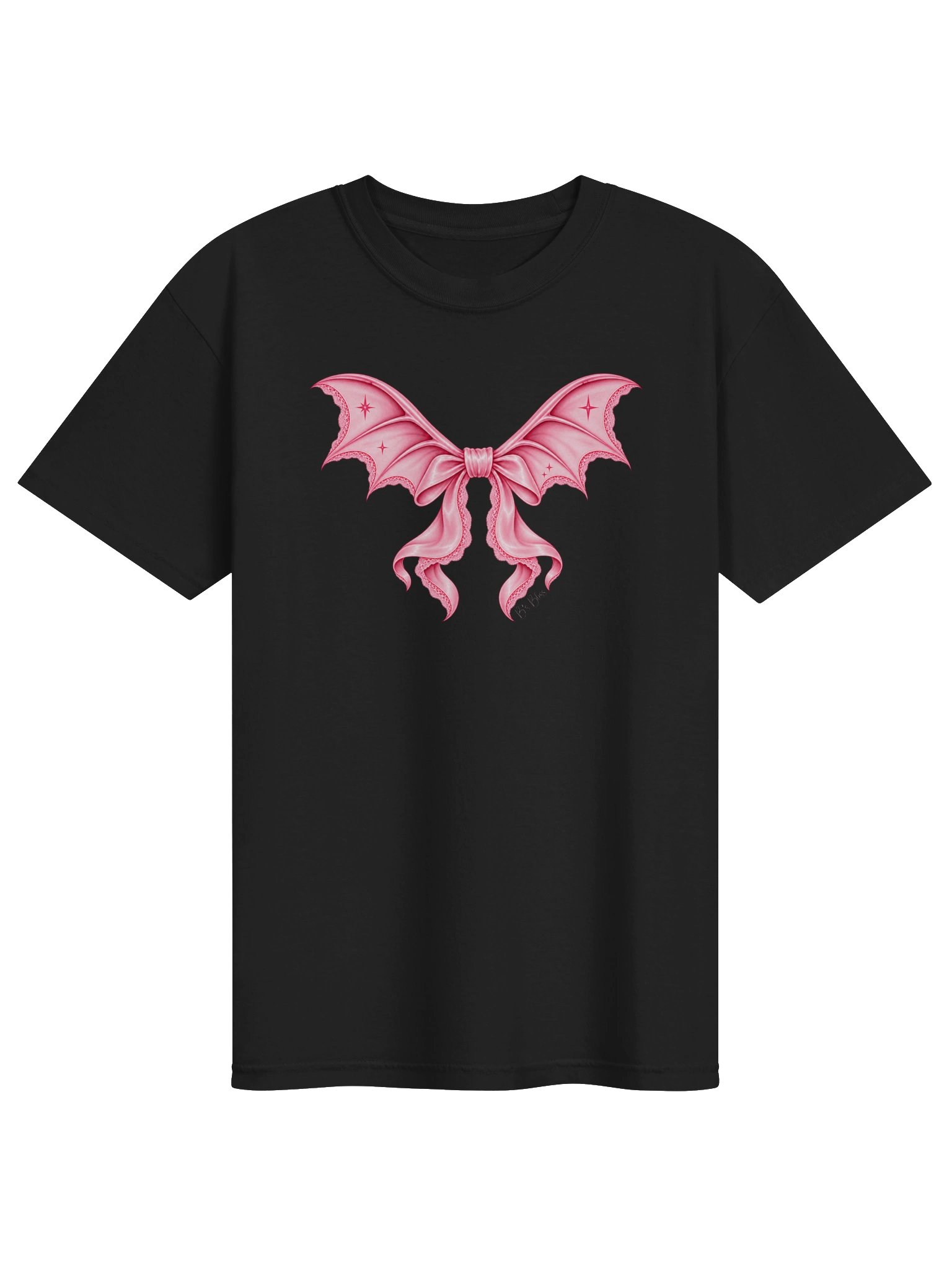 Comfort Colors Pink Bow Bat Graphic T-Shirt product image (3)