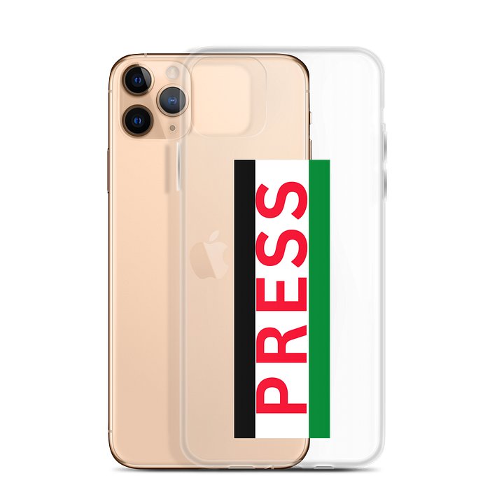 Press Palestine Resistance Flag Clear iPhone Case product image (31)
