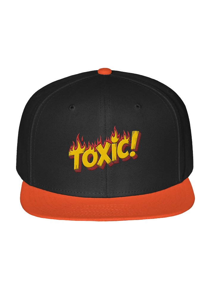 Flaming Toxic Snapback Cap product image (1)