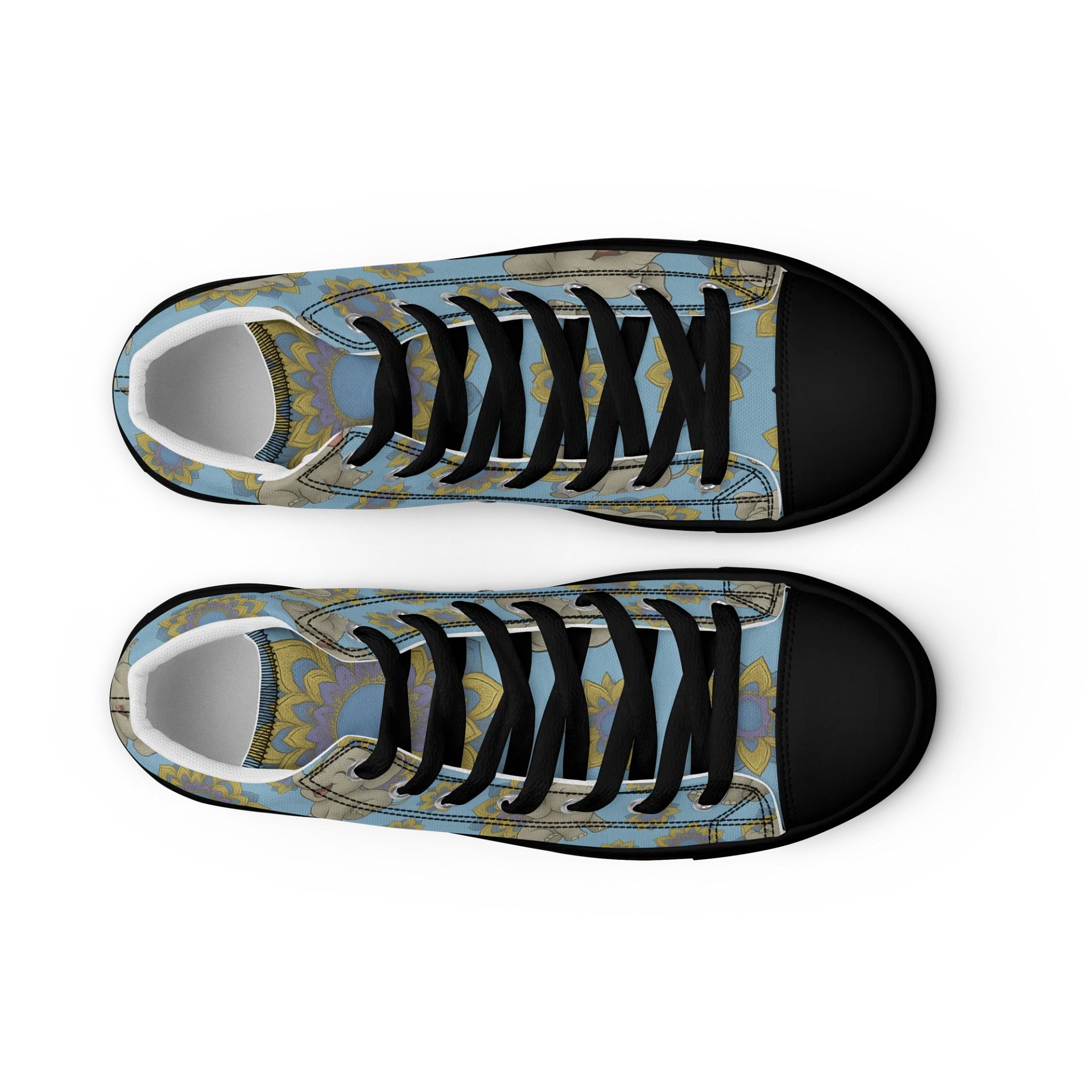 Cheerful Elephant Bliss High Tops product image (9)