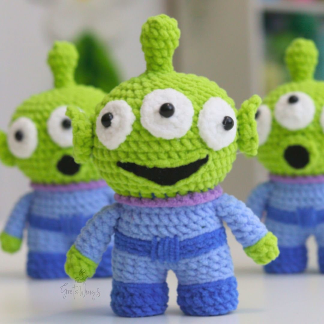 Toy Story Inspired Alien Amigurumi Crochet Pattern product image (3)