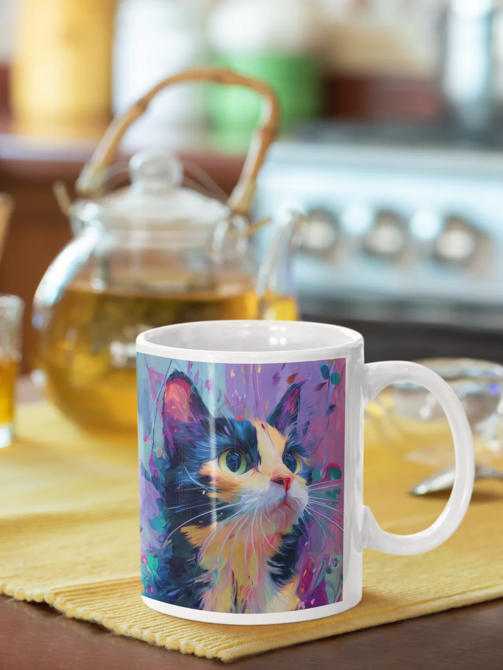 Painterly Calico Mug product image (1)
