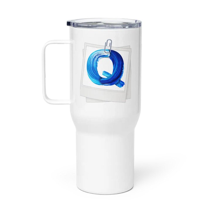 Q Brush-Stroke Monogram Travel Mug product image (1)