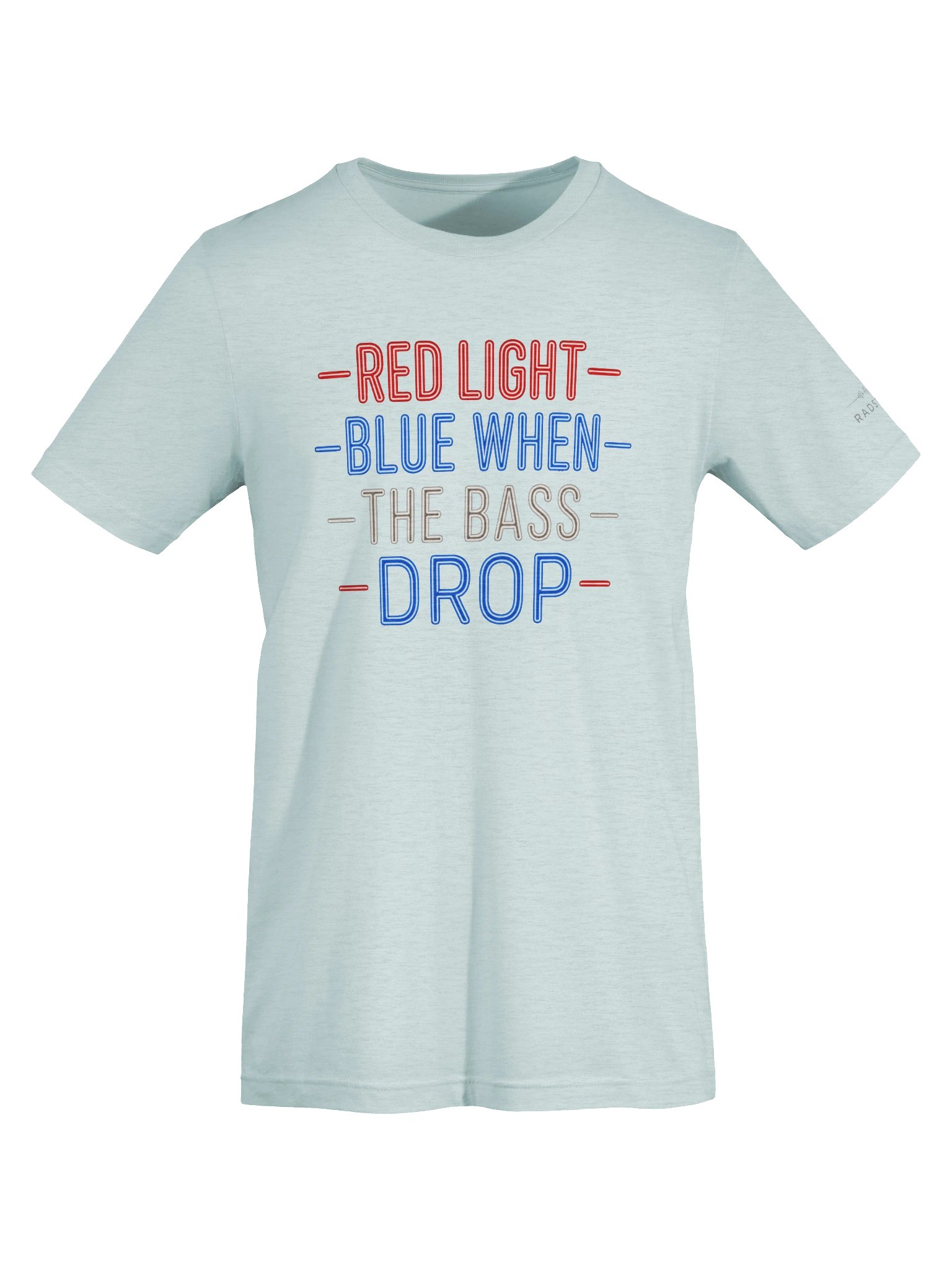 Red, Light Blue Bass Drop Tee product image (35)