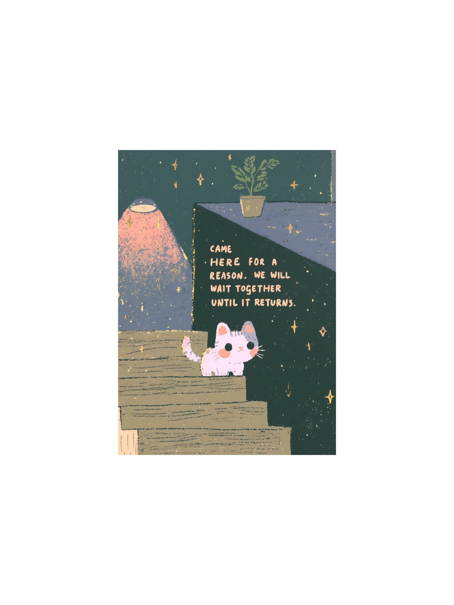 Starry Cat Poster of Hope product image (8)