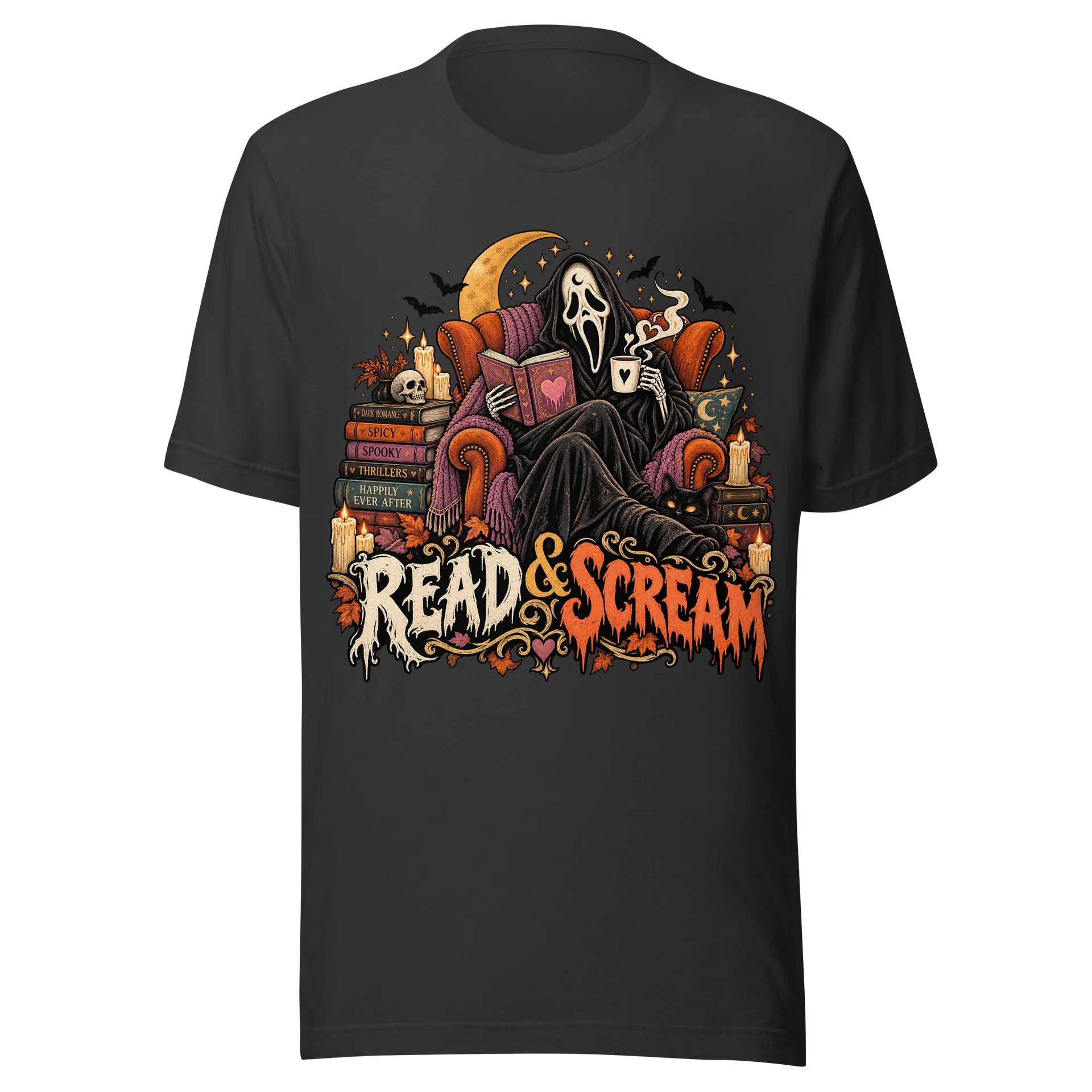 Read & Scream Halloween T-Shirt product image (1)