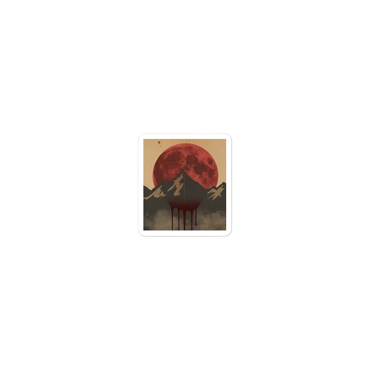 Blood Moon Peaks Die-Cut Sticker product image (1)