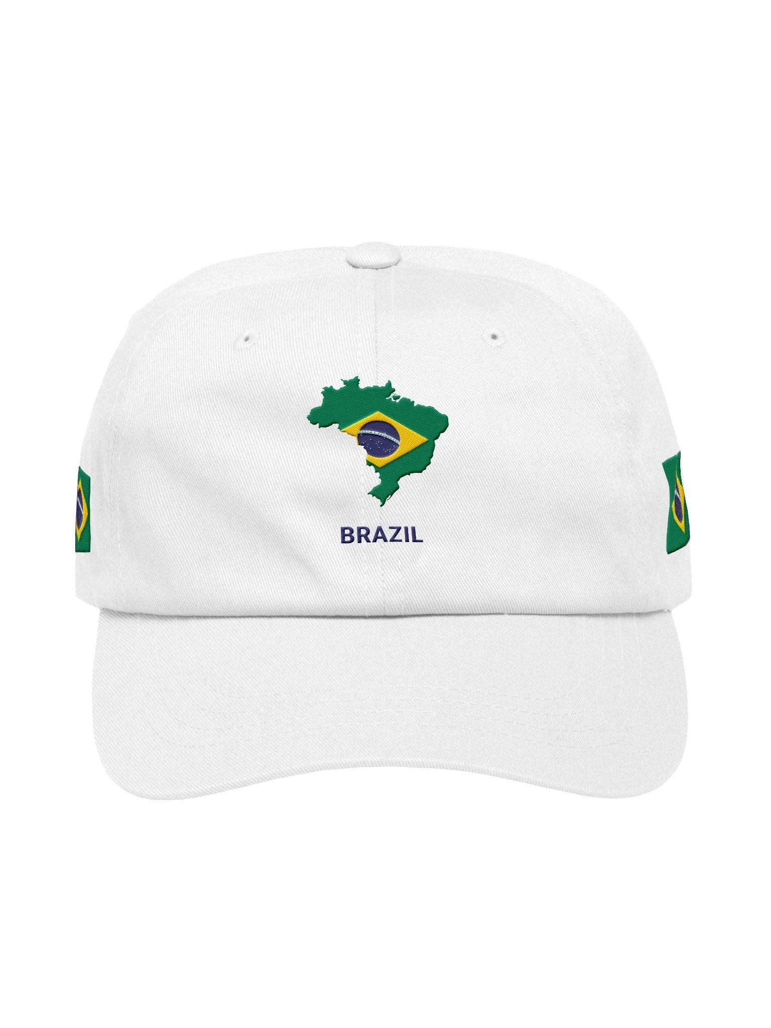 Brazil 2026 World Cup Flag Dad Hat - Brazil Soccer Fan Cap - Premium Embroidered Chino Cotton Twill product image (1)