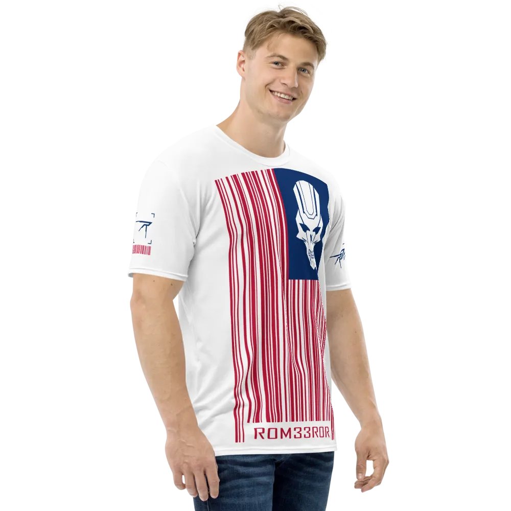 ROM33ROR American Flag Shirt White (AOP) product image (4)