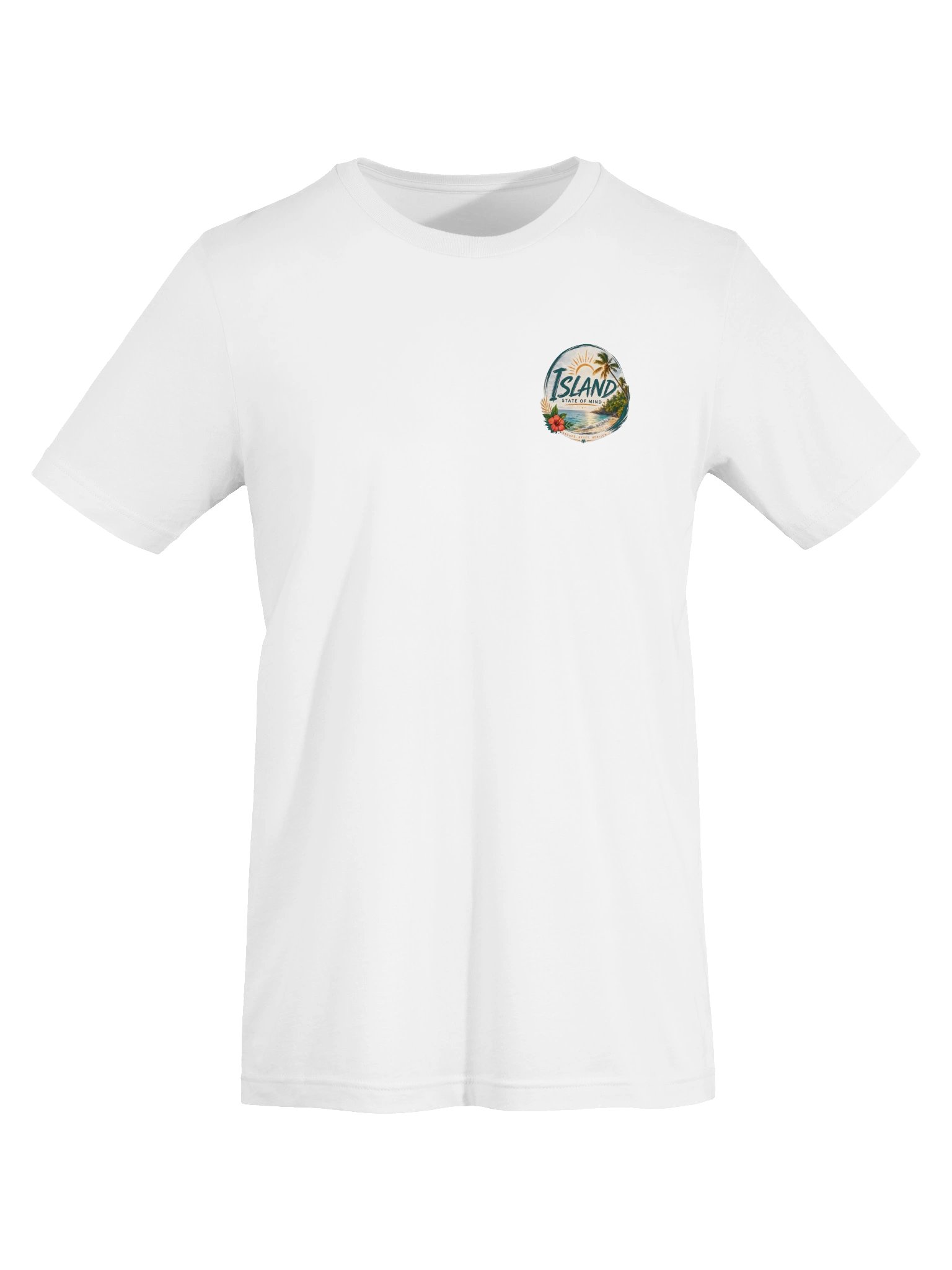 Island State of Mind Tropical Escape Tee - White product image (5)