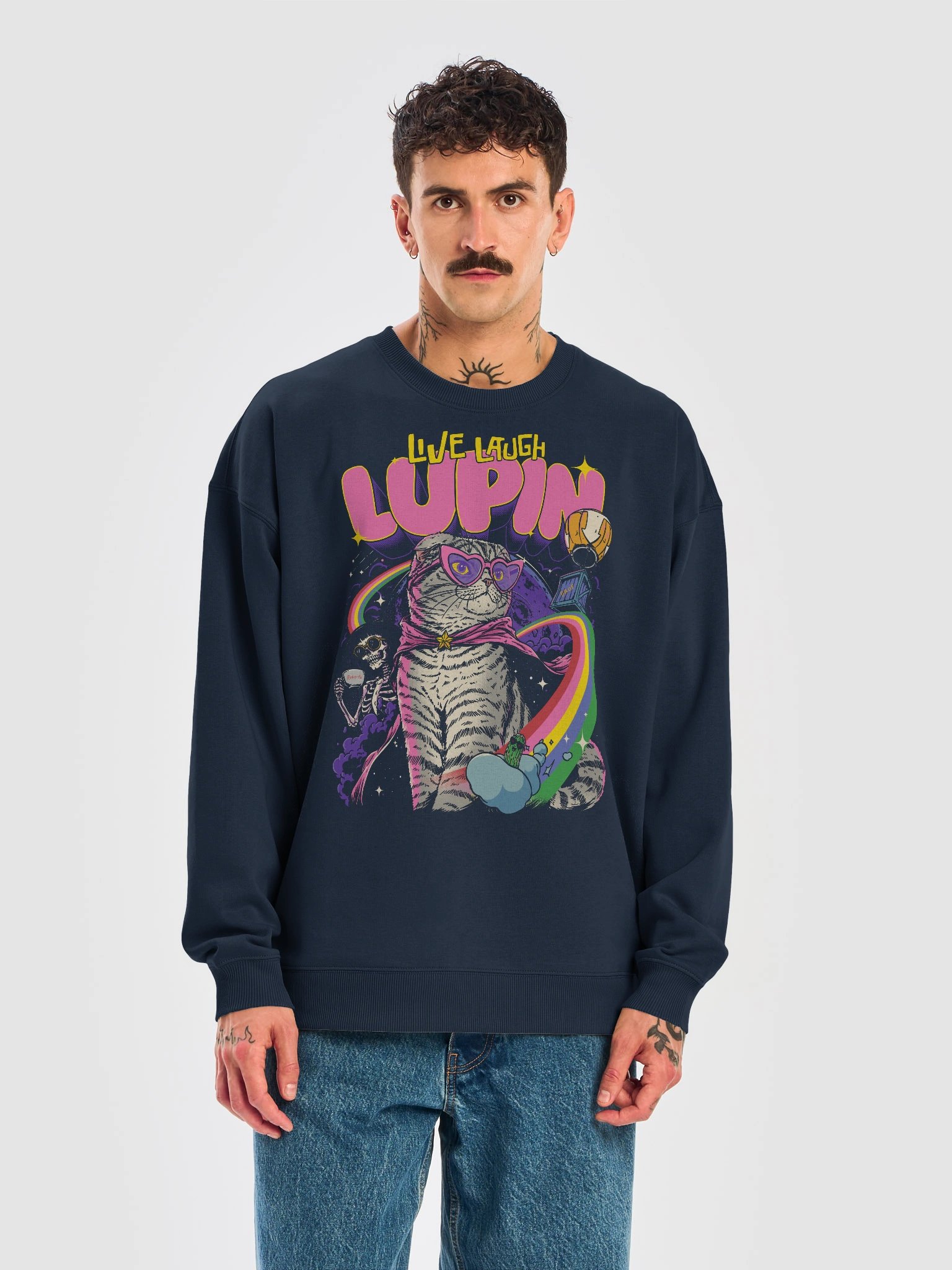 Live Laugh Lupin Oversized Sweatshirt product image (2)