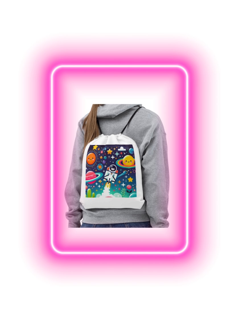 Cosmic Explorer Drawstring Bag product image (1)