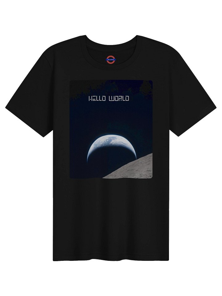 Hello World Earth Rising Above The Moon T Shirt product image (4)
