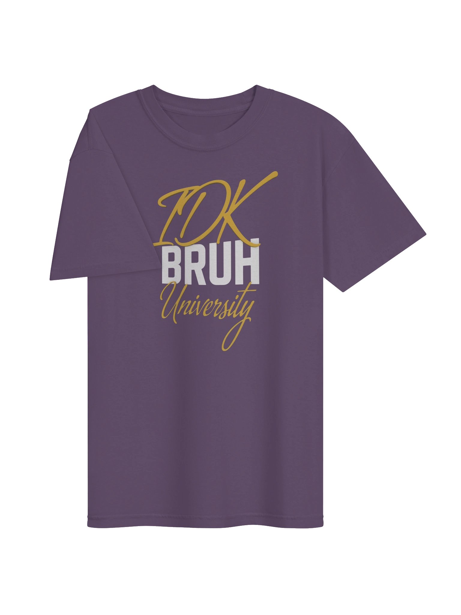 IDK Bruh University Gold Script Tee product image (3)