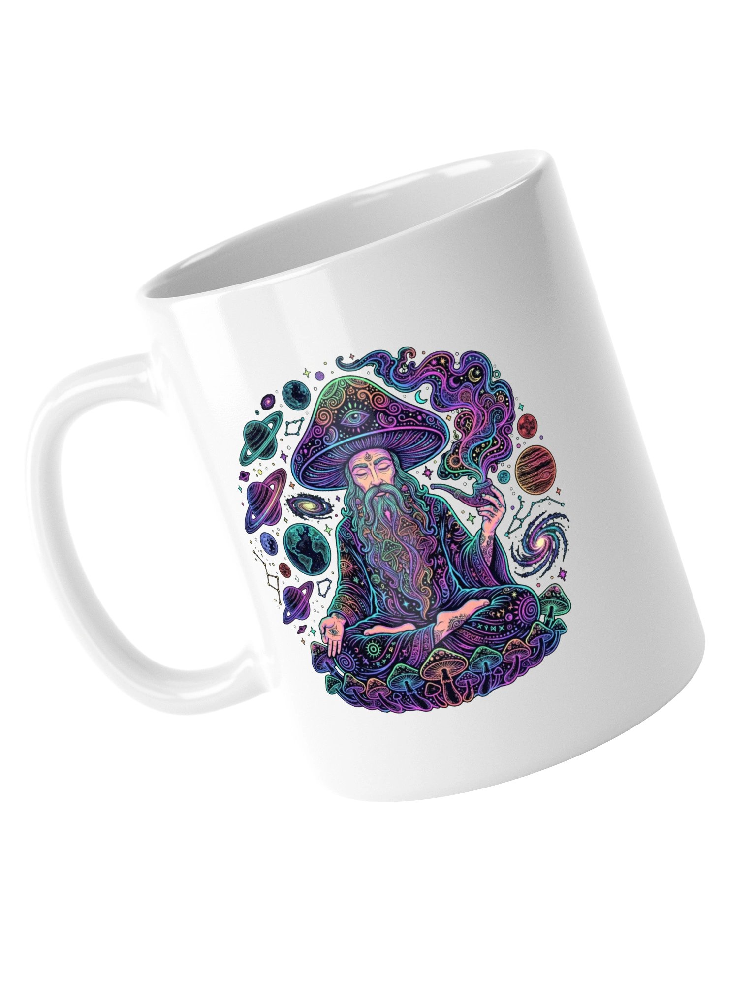 Meditating Mushroom Wizard Mug product image (5)