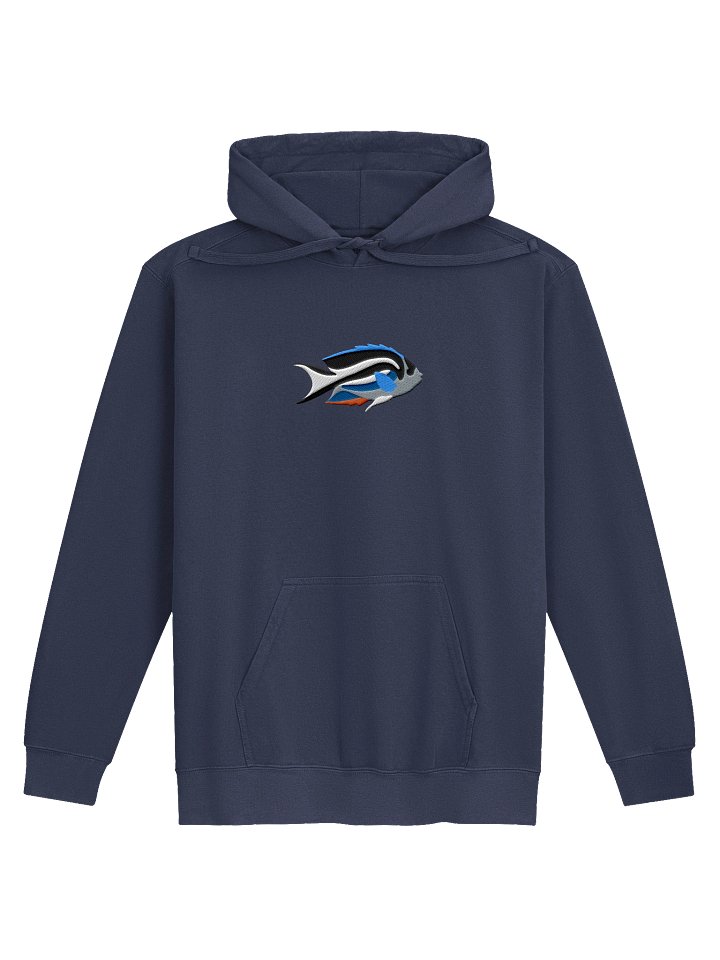 Bellus Angelfish Embroidered Hoodie | Saltwater Reef Aquarium & Ocean Lover Apparel product image (2)