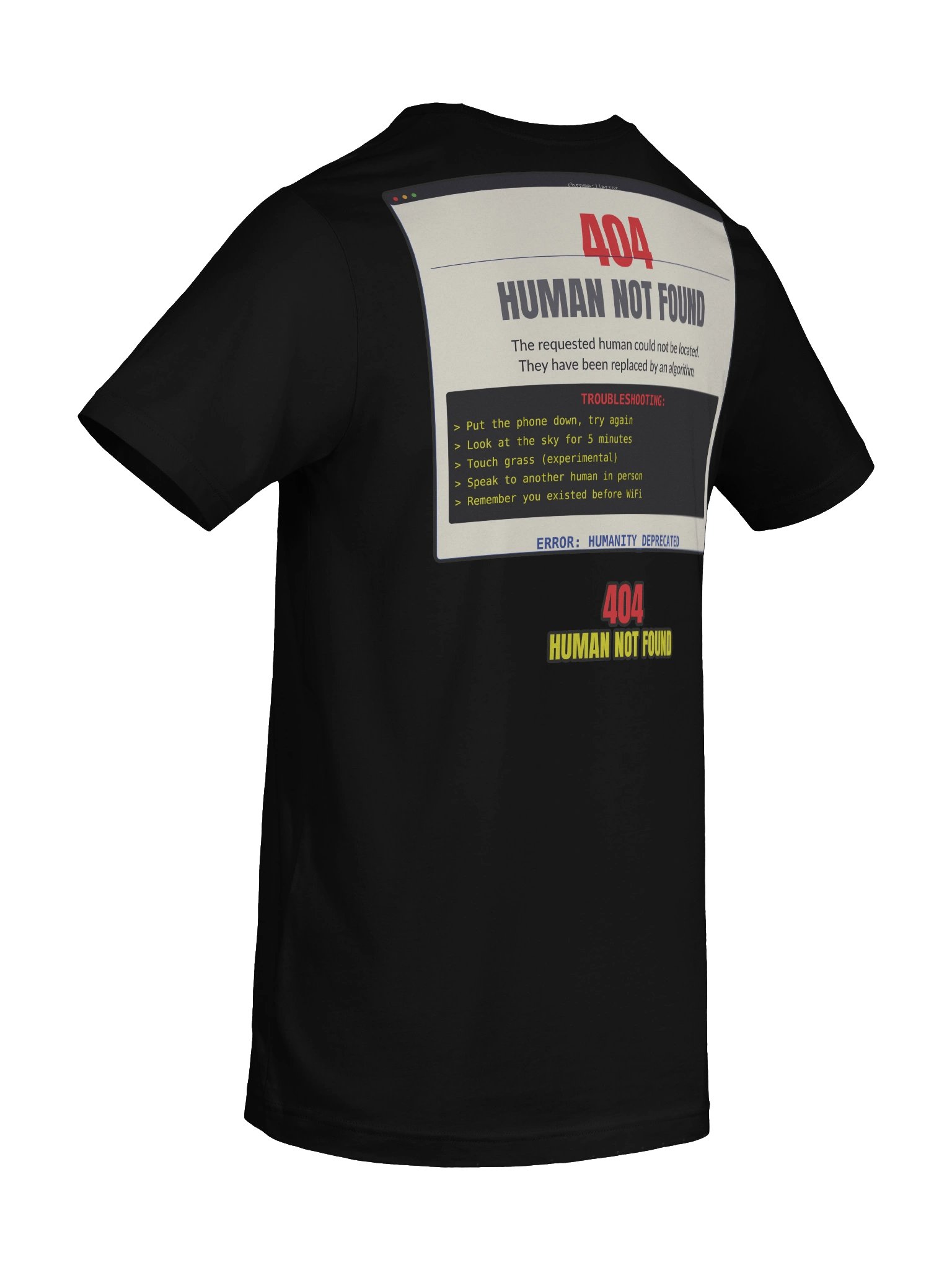 404 Human Not Found Graphic Streetwear Tee product image (10)