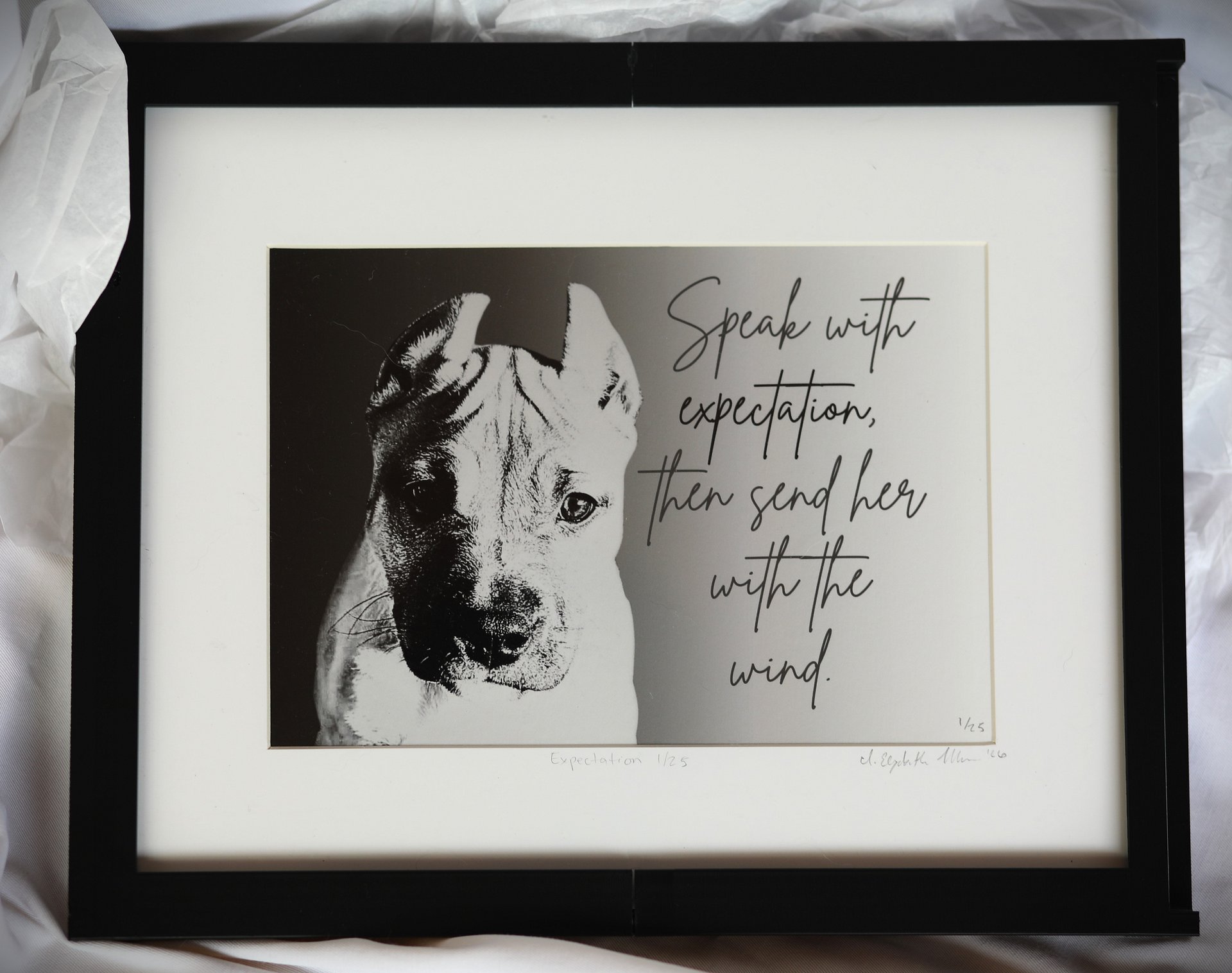 Limited Edition Pit Bull Puppy Fine Art Print – Signed Giclée Wall Art product image (1)