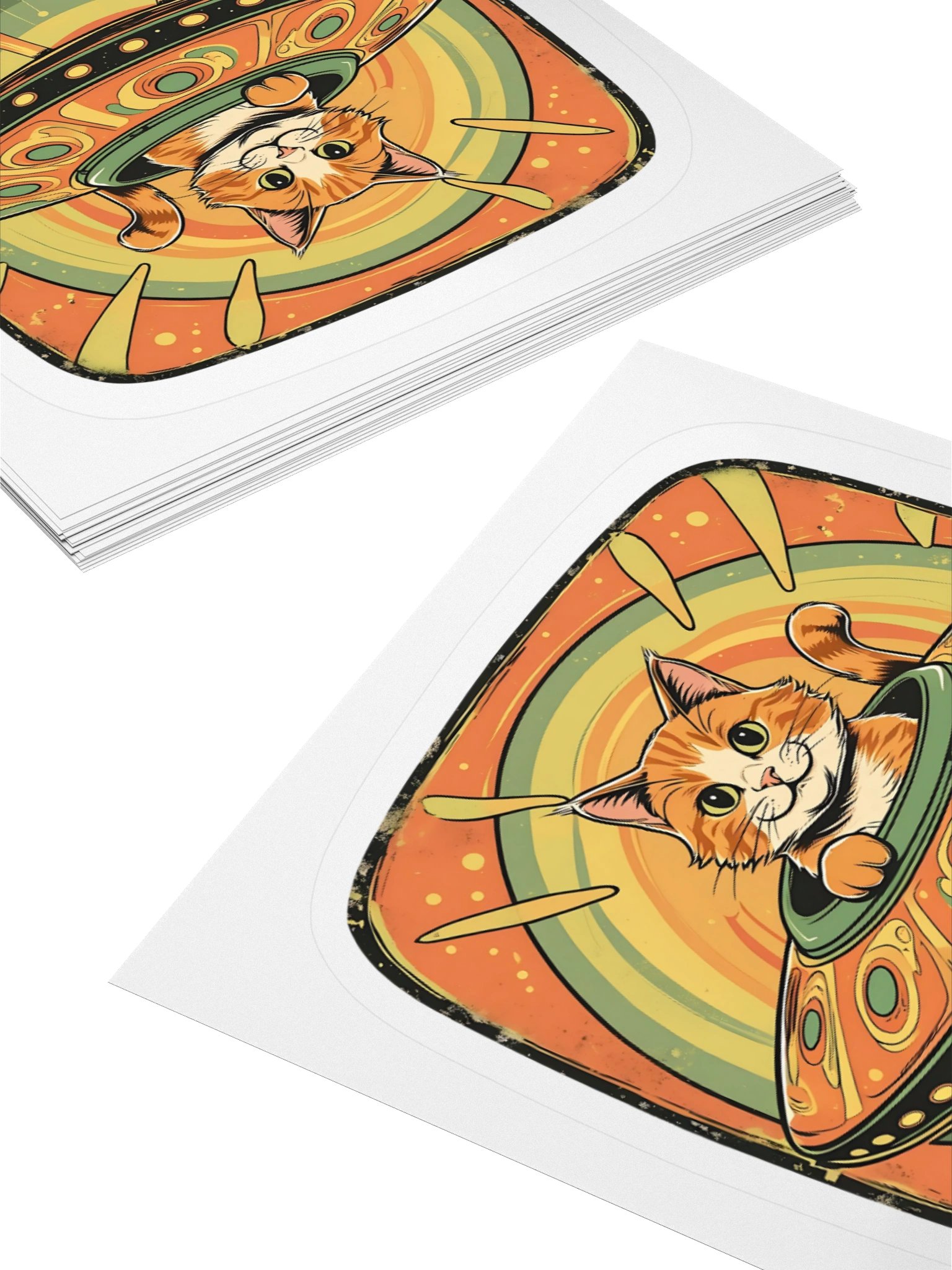 Cosmic Cat in Space Kiss Cut Stickers product image (4)