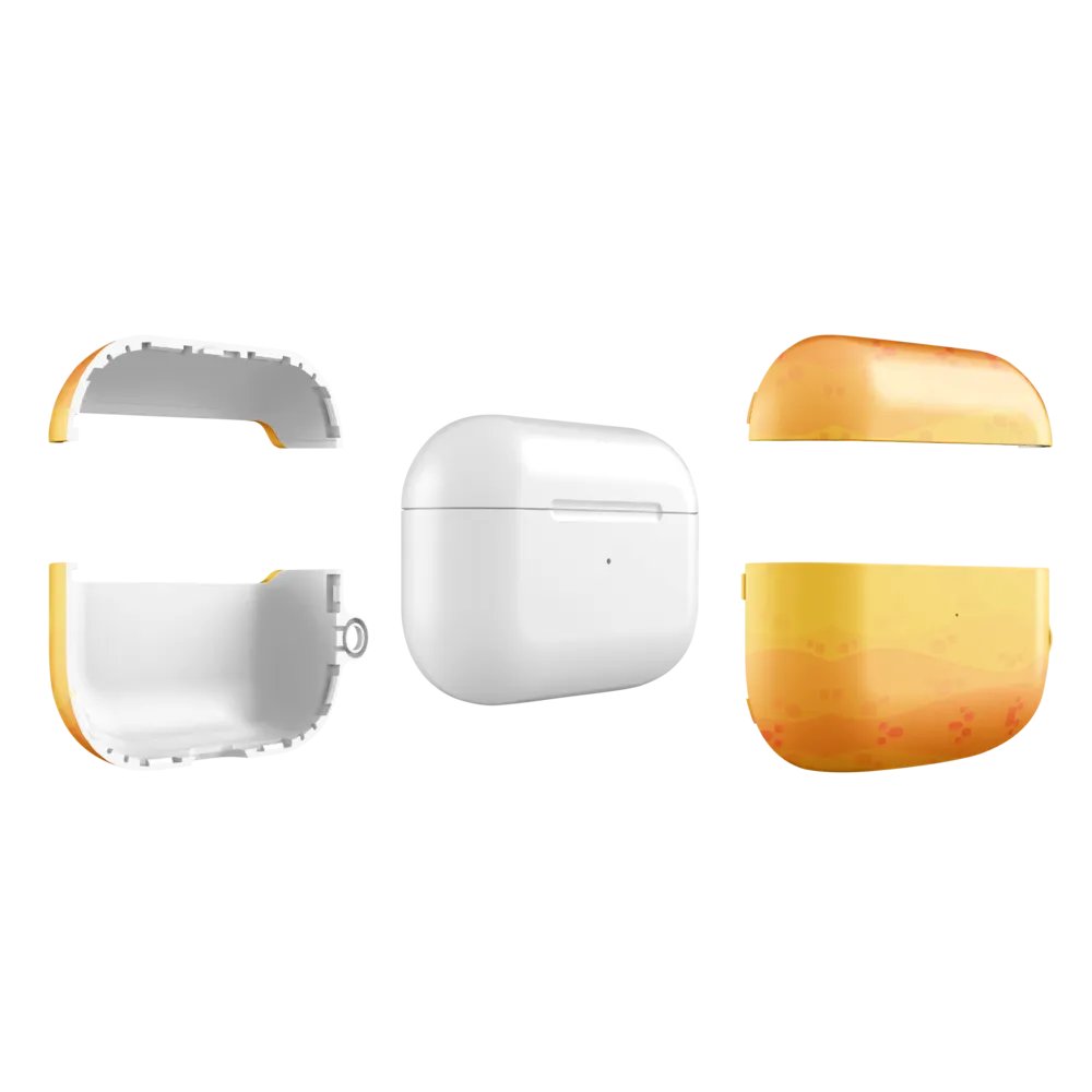 Orange Wave Airpods Case product image (6)