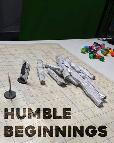 The earliest image I have of playing #dnd .
Sitting around a table with makeshift walls, cut out characters, and a pleathera ...