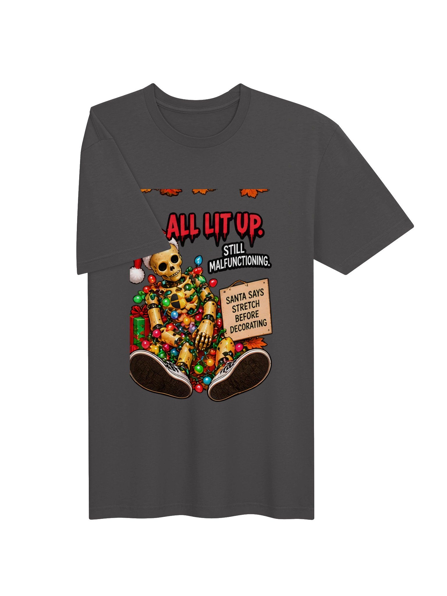 Funny Christmas Shirt — All Lit Up, Still Malfunctioning | Broken Sleigh™ product image (4)