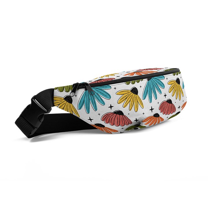 Retro Halftone Coneflowers Fanny Pack product image (2)