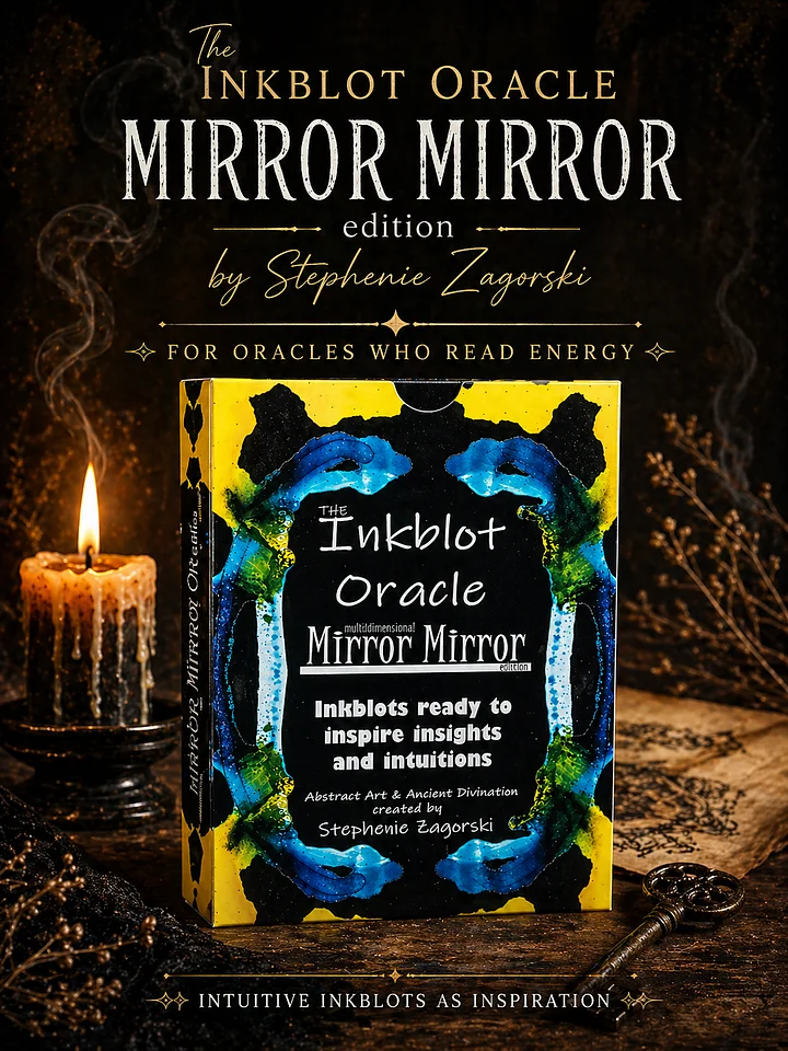 Intuitive Inkblot Cards | MIRROR MIRROR | Jumbo 40 Cards product image (1)