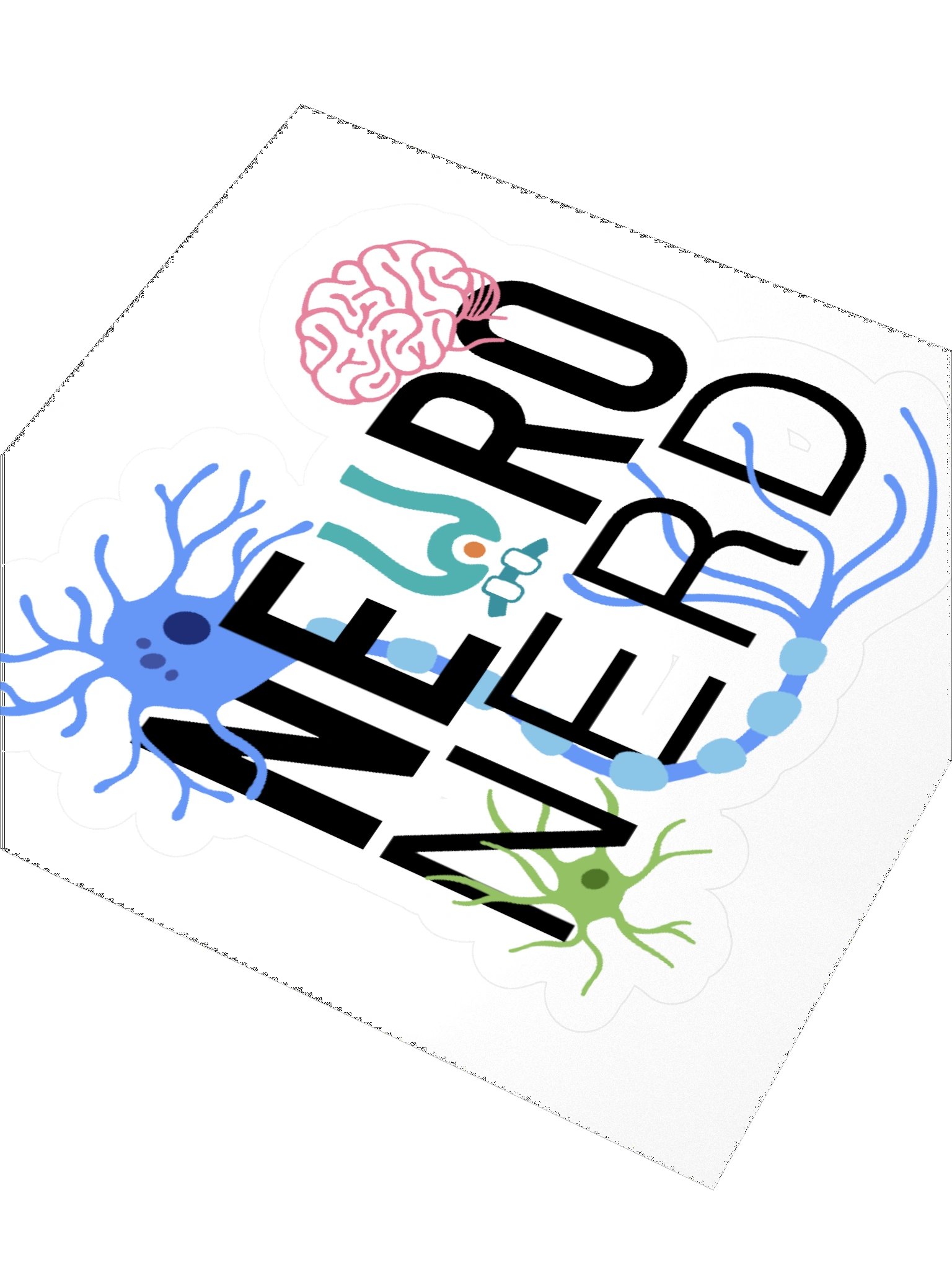 Neuro Nerd Kiss Cut Sticker product image (3)