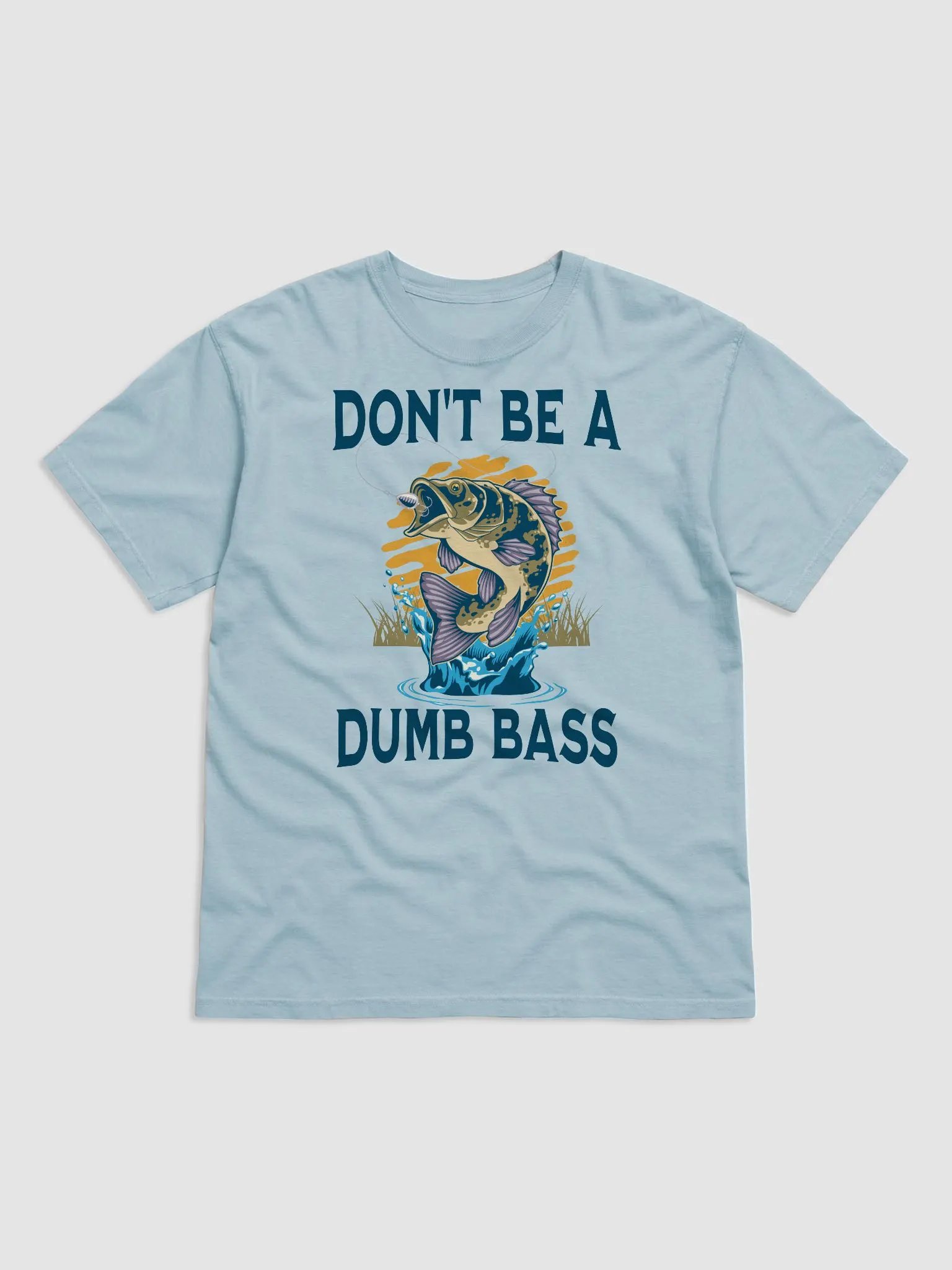 Don't Be A Dumb Bass Funny Fishing Meme Graphic T-Shirt product image (1)