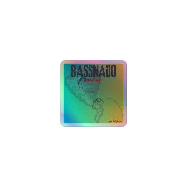 Bassnado Holographic Sticker product image (1)
