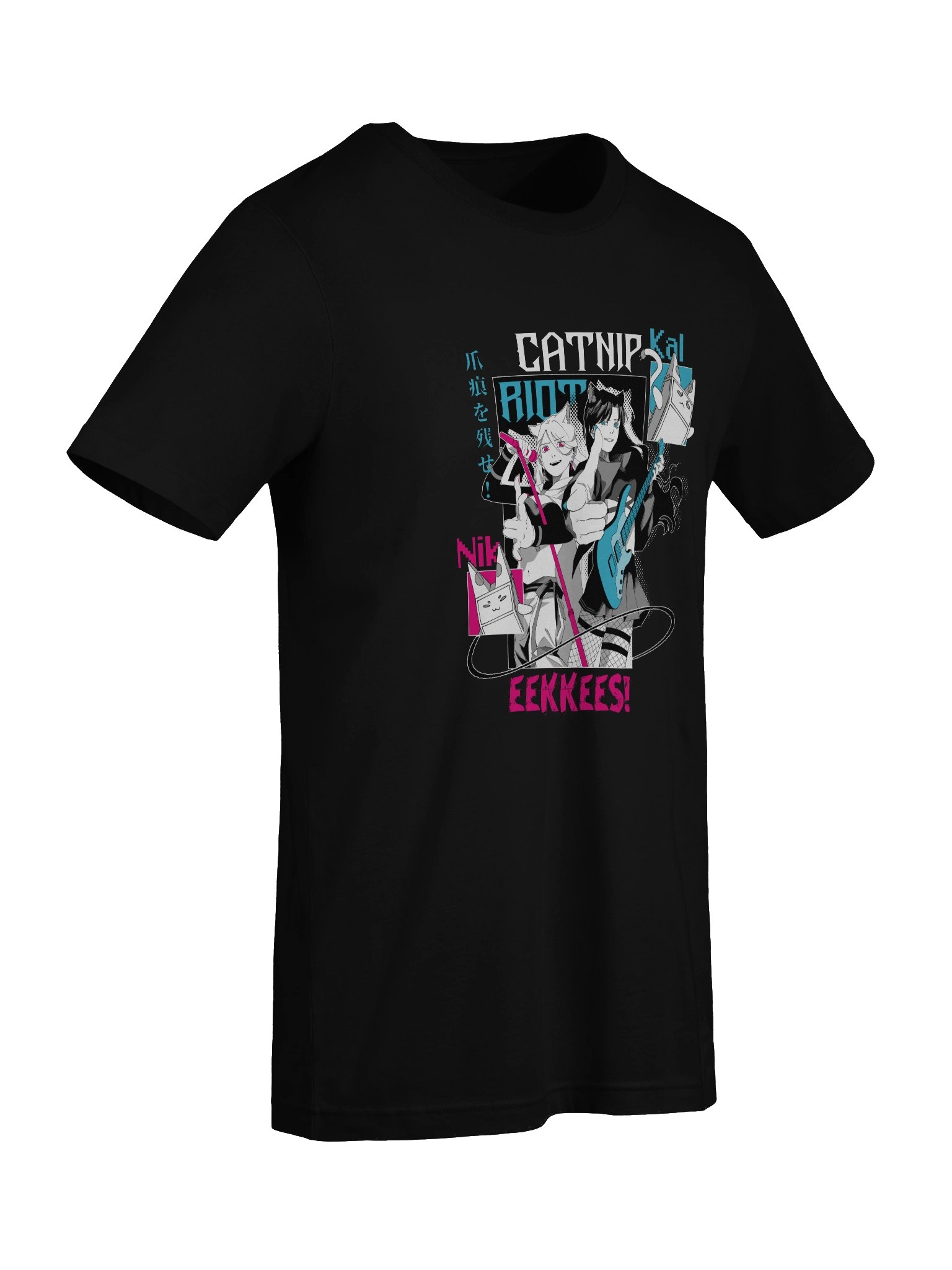 "CATNIP RIOT" Lightweight Tee [BLACK VARIANT] product image (9)