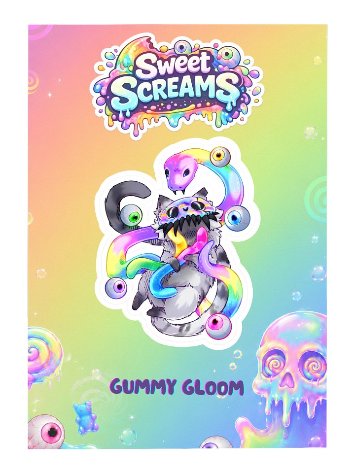 Sweet Screams | Gummy Gloom Sticker product image (2)