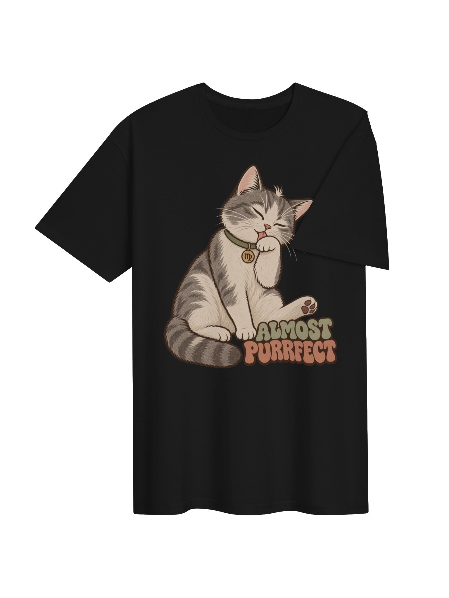 Virgo Almost Purrfect Cat Zodiac T-Shirt product image (4)