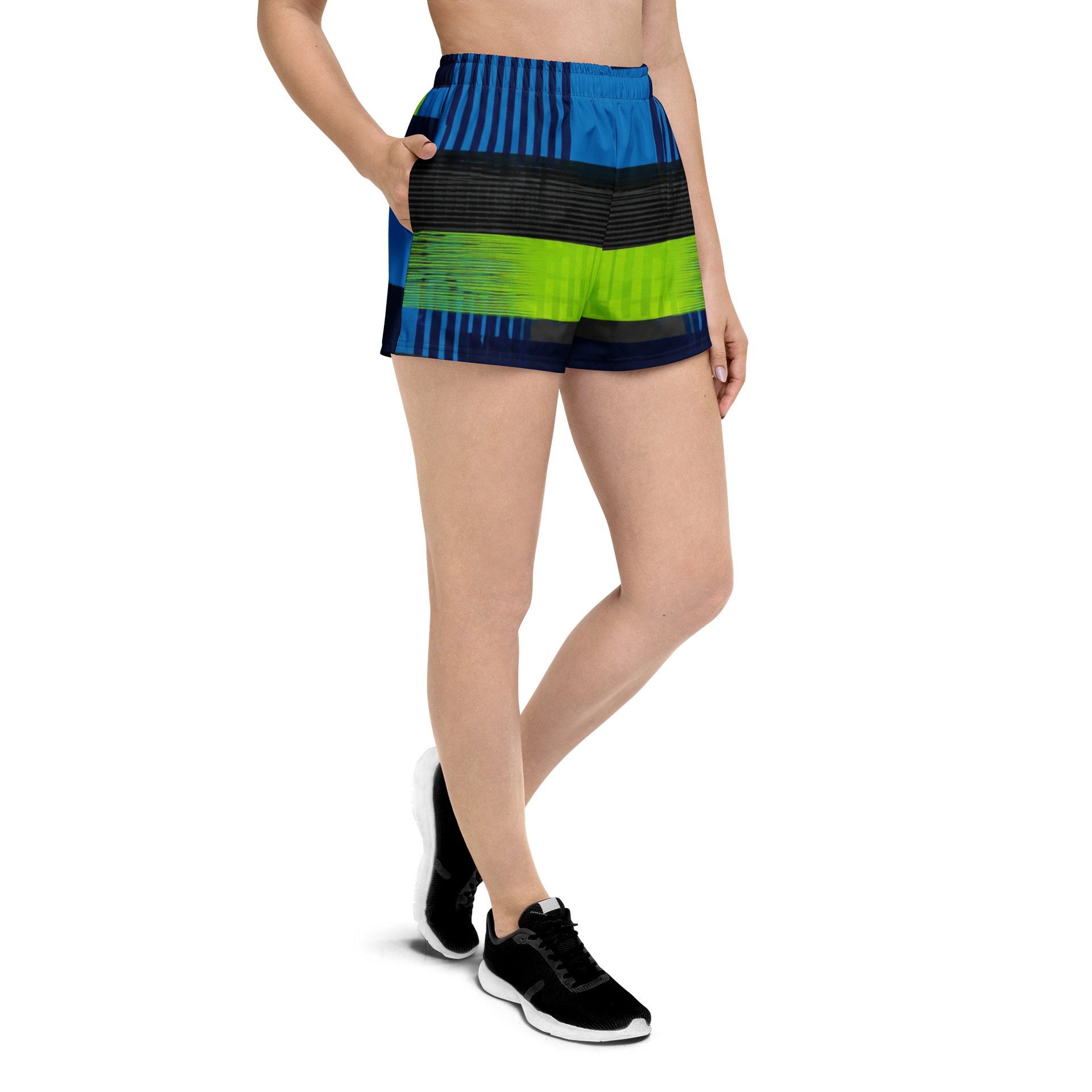 Neon Geo Mirror Athletic Shorts product image (3)