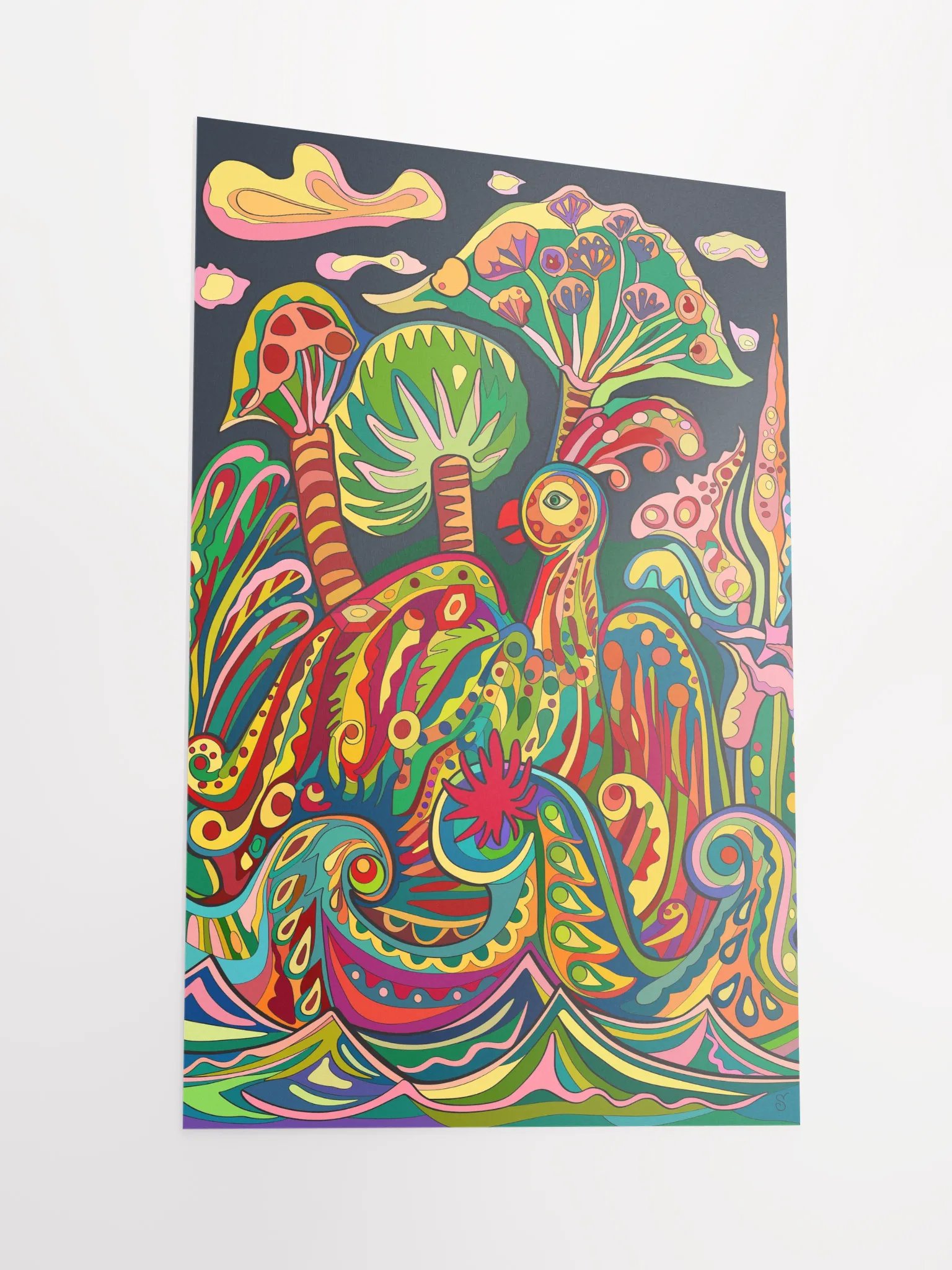 Vibrant Matte Paper Poster - Loro Park Bird product image (2)