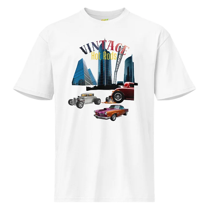 Vintage Hot Rods White Tee product image (1)
