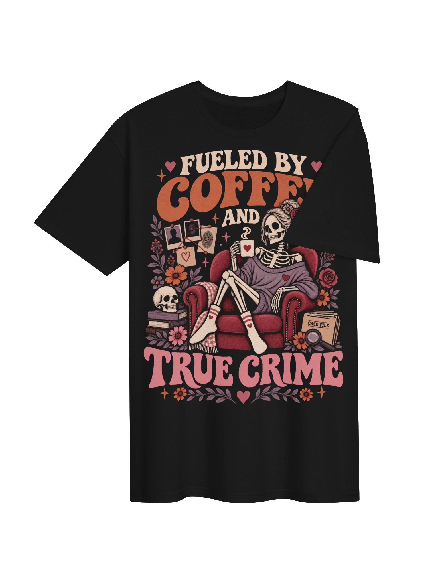Fueled by Coffee and True Crime T-Shirt product image (4)