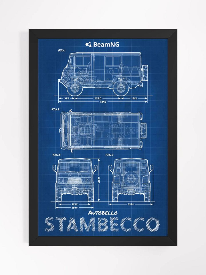 Framed Poster: Autobello Stambecco Blueprint product image (1)