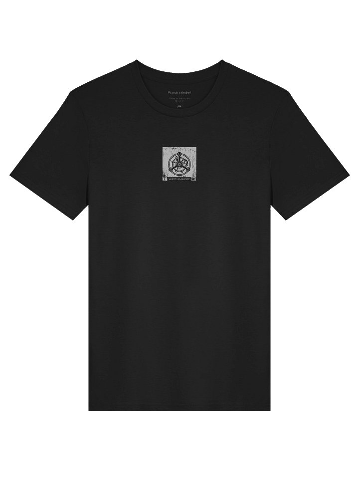 Standard Fit Light Cotton "Tourbillon" T-Shirt, Black product image (1)
