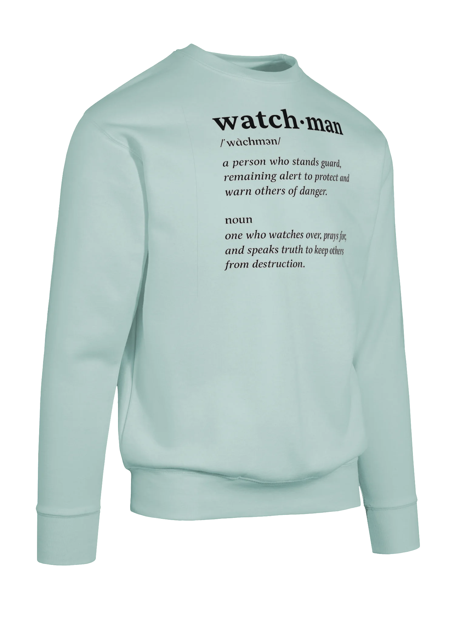 Watchman Sweatshirt | Ezekiel 33:7 | Stand Alert. Pray Boldly. Speak Truth. product image (10)