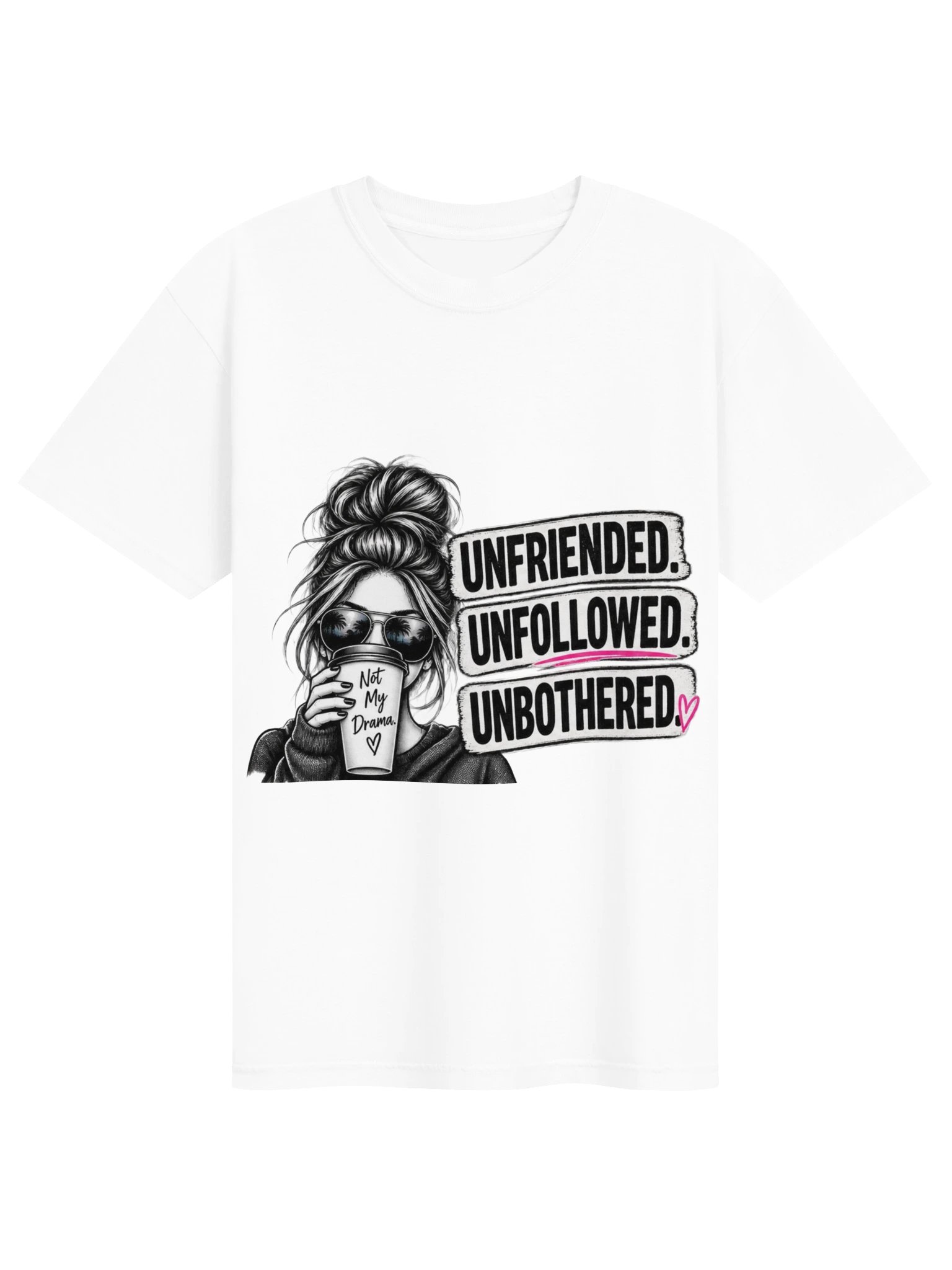 Unfriended Unfollowed Unbothered — Comfort Colors Tee product image (1)