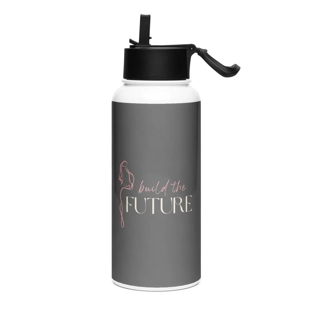Stainless Steel Water Bottle with a Straw Lid SWFB0118 product image (1)
