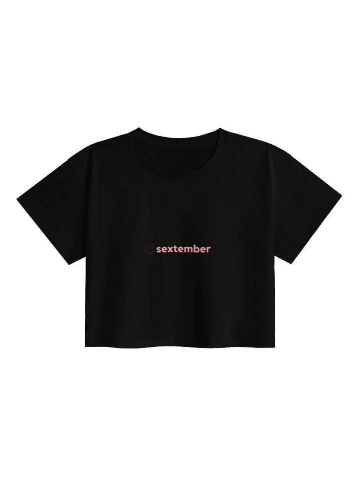 Sextember Black Crop Tee product image (1)