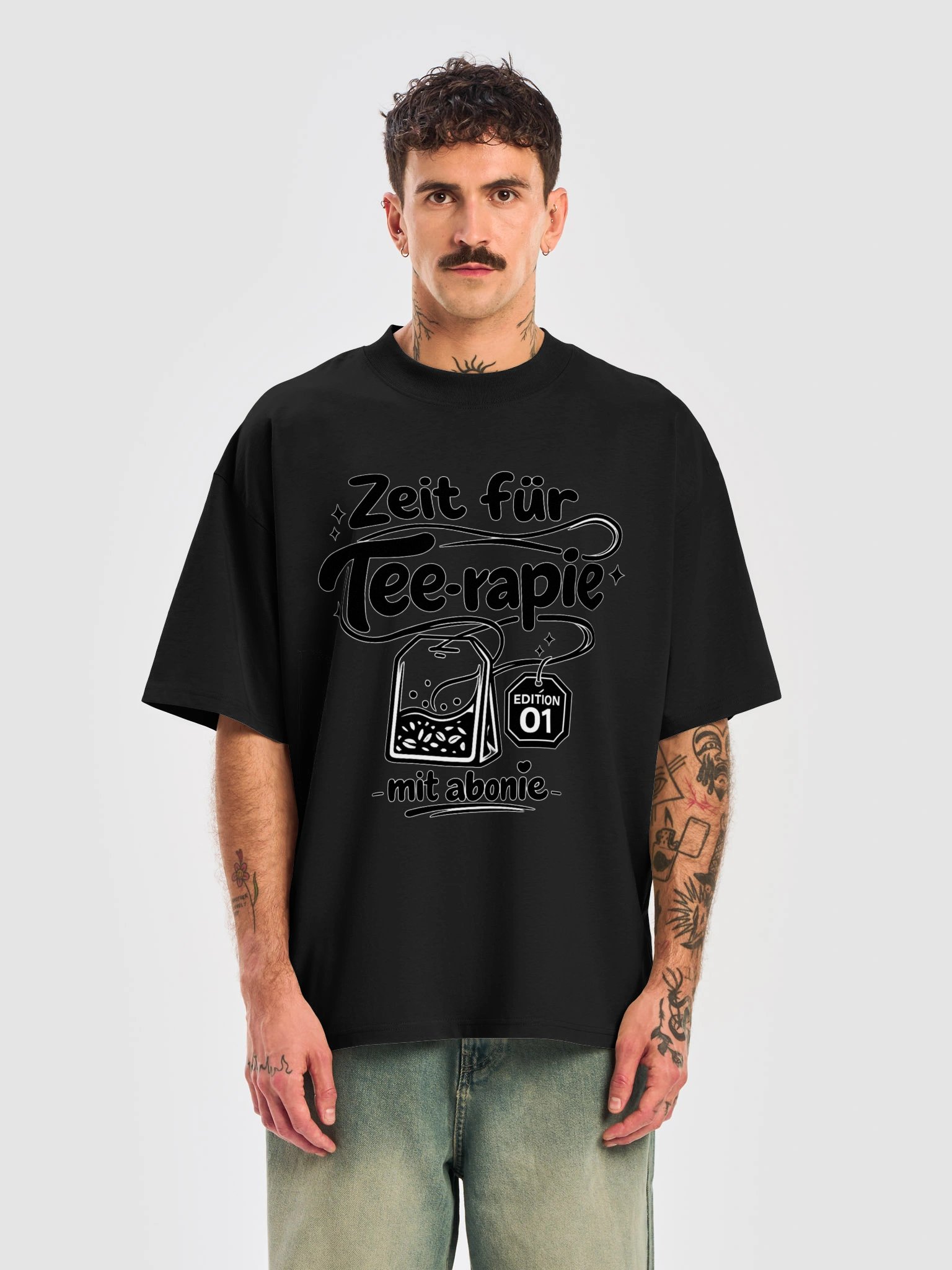 Zeit für Tee-rapie – Unisex Oversized T-Shirt product image (24)