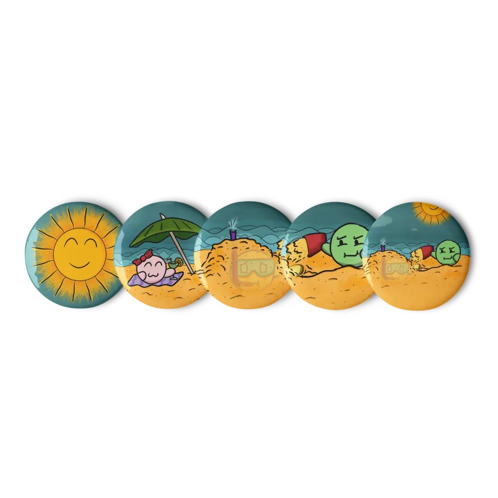 Dango Summer Set - Pin Buttons product image (2)